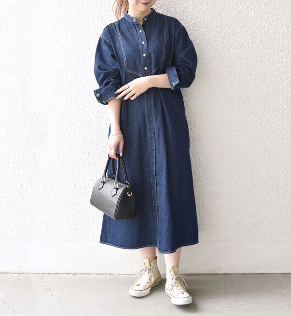 SHIPS any「SHIPS any:〈洗濯機可能〉デニム ブザム シャツ ワンピース［SHIPS any DENIM］」|ワンピース|