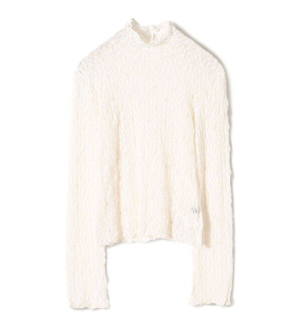 SHIPS for women「〈手洗い可能〉リンクル フラワー レース タートル 」|Tシャツ・カットソー|