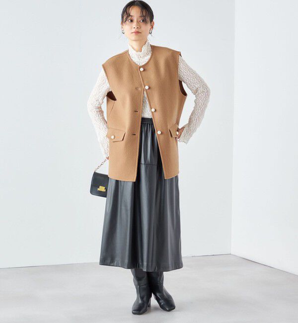 SHIPS for women「〈手洗い可能〉リンクル フラワー レース タートル 」|Tシャツ・カットソー|