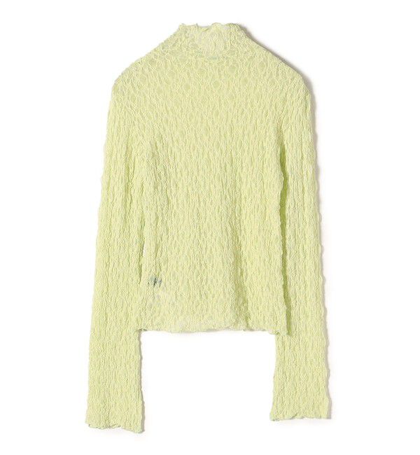 SHIPS for women「〈手洗い可能〉リンクル フラワー レース タートル 」|Tシャツ・カットソー|