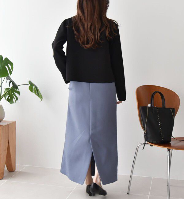 quaranciel「quaranciel:〈手洗い可能〉ノーカラー クラシカル ジャケット カーディガン」|カーディガン|