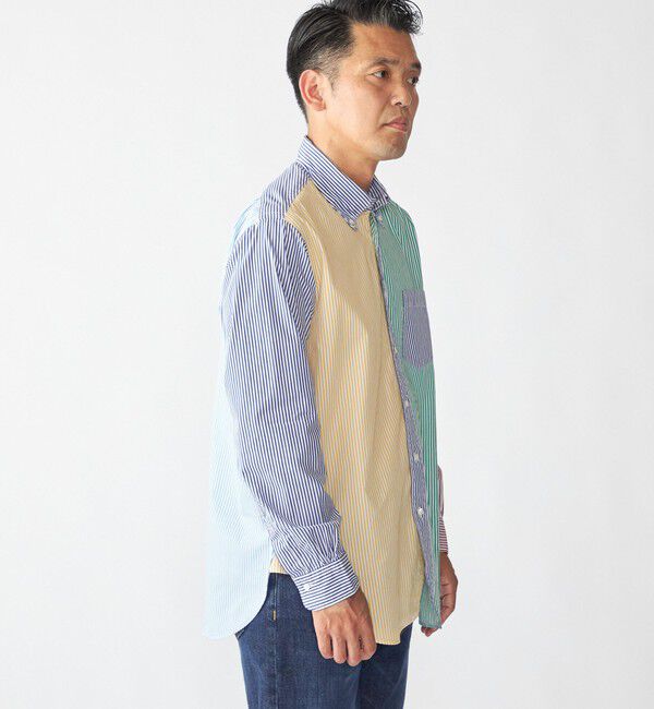 SHIPS「Southwick Gate Label: ボタンダウン ブロード ストライプ シャツ」|シャツ・ブラウス|