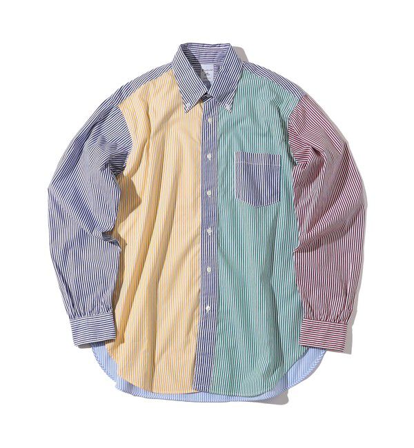 SHIPS「Southwick Gate Label: ボタンダウン ブロード ストライプ シャツ」|シャツ・ブラウス|