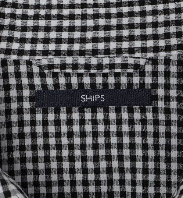 SHIPS「SHIPS: Wポケット ウォッシュド タイプライター 長袖 シャツ 〈チェック／ストライプ／単色〉」|シャツ・ブラウス|