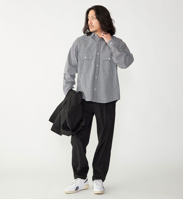 SHIPS「SHIPS: Wポケット ウォッシュド タイプライター 長袖 シャツ 〈チェック／ストライプ／単色〉」|シャツ・ブラウス|