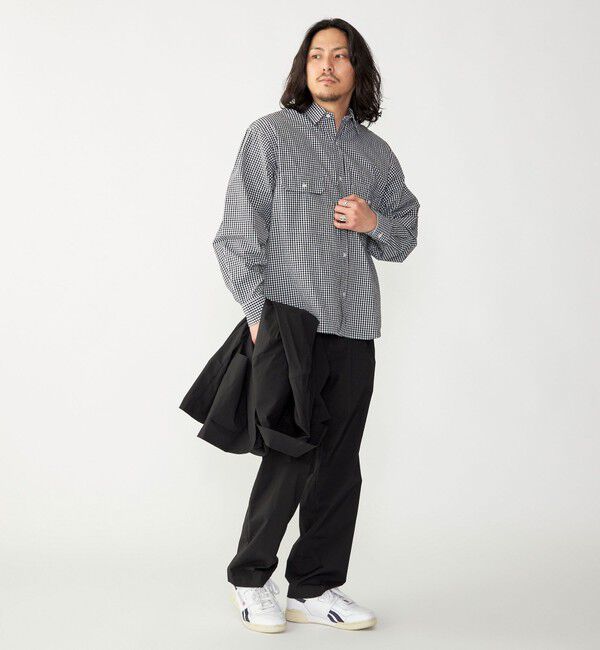 SHIPS「SHIPS: Wポケット ウォッシュド タイプライター 長袖 シャツ 〈チェック／ストライプ／単色〉」|シャツ・ブラウス|