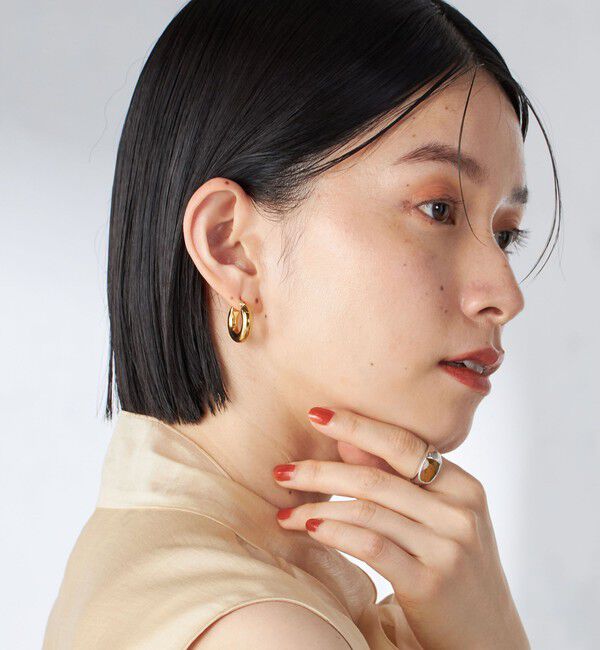 SHIPS for women「ステンレス フープ ピアス（S）」|ピアス|