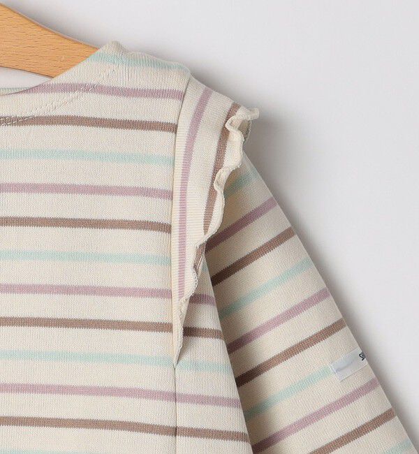 SHIPS KIDS「SHIPS KIDS:80～90cm / オーガニック コットン フリル プルオーバー」|Tシャツ・カットソー|
