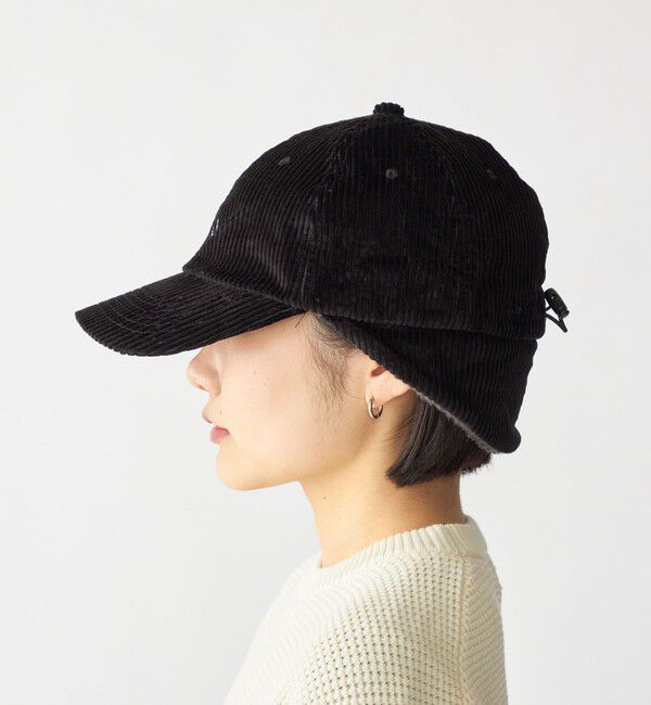 SHIPS「【WEB限定】SHIPS: ワンポイント ロゴ 刺繍 コーデュロイ ボア オーバーフィット キャップ」|キャップ・キャスケット|