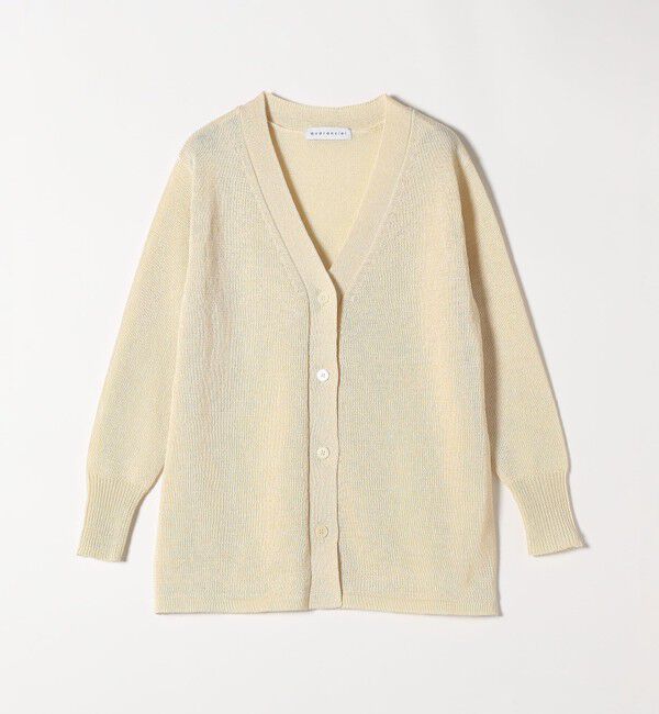 quaranciel「quaranciel:〈手洗い可能〉バルキー Vネック ガウン カーディガン」|カーディガン|