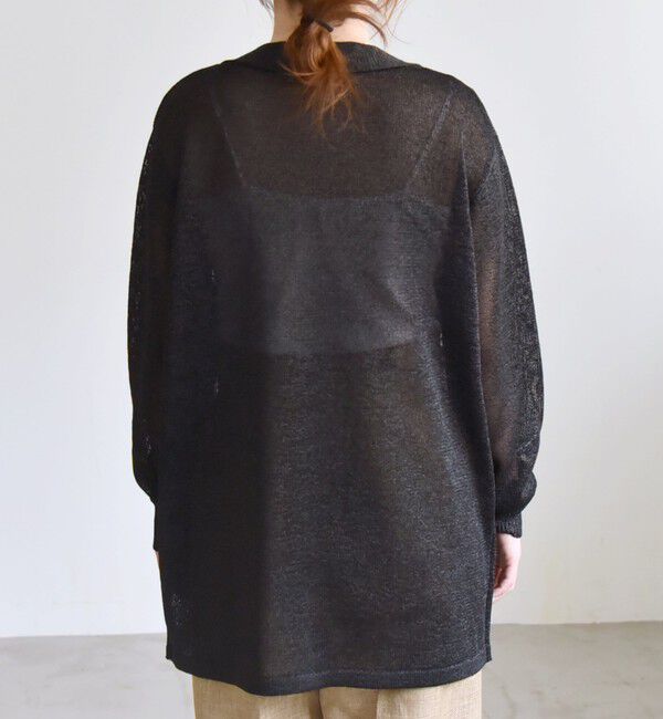 quaranciel「quaranciel:〈手洗い可能〉バルキー Vネック ガウン カーディガン」|カーディガン|