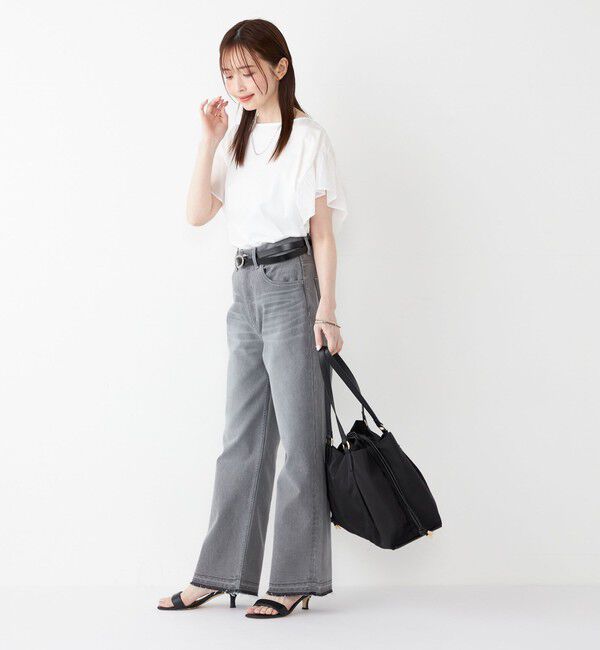 SHIPS Colors 「SHIPS Colors:〈手洗い可能〉シルケット 天竺 2WAY トップス◇」|Tシャツ・カットソー|