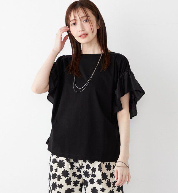 SHIPS Colors 「SHIPS Colors:〈手洗い可能〉シルケット 天竺 2WAY トップス◇」|Tシャツ・カットソー|