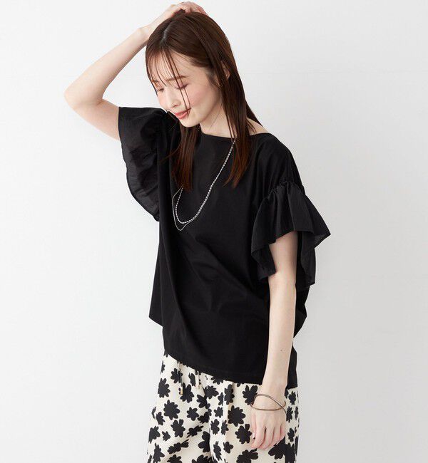 SHIPS Colors 「SHIPS Colors:〈手洗い可能〉シルケット 天竺 2WAY トップス◇」|Tシャツ・カットソー|