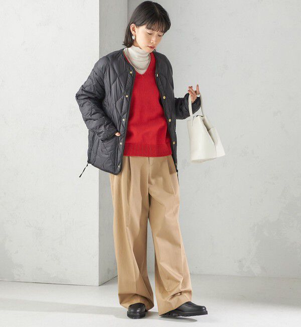 SHIPS for women「《一部追加予約》【SHIPS別注】TAION:〈手洗い可能〉リブ マルチ WAY ダウン ジャケット」|ダウン|