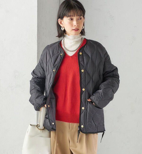 SHIPS for women「《一部追加予約》【SHIPS別注】TAION:〈手洗い可能〉リブ マルチ WAY ダウン ジャケット」|ダウン|