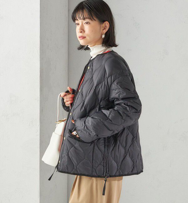 SHIPS for women「《一部追加予約》【SHIPS別注】TAION:〈手洗い可能〉リブ マルチ WAY ダウン ジャケット」|ダウン|