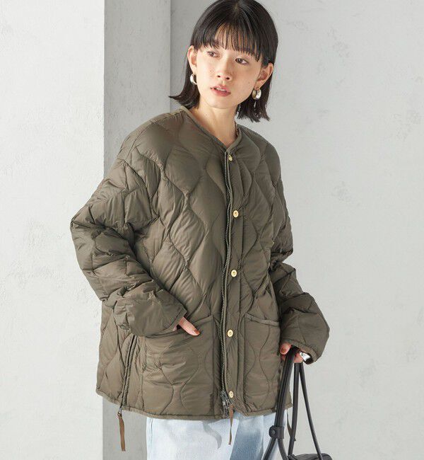 SHIPS for women「《一部追加予約》【SHIPS別注】TAION:〈手洗い可能〉リブ マルチ WAY ダウン ジャケット」|ダウン|