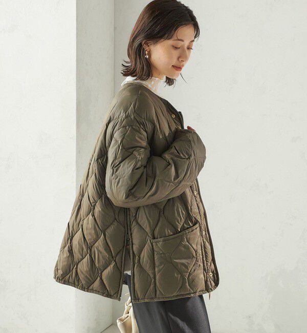 SHIPS for women「《一部追加予約》【SHIPS別注】TAION:〈手洗い可能〉リブ マルチ WAY ダウン ジャケット」|ダウン|