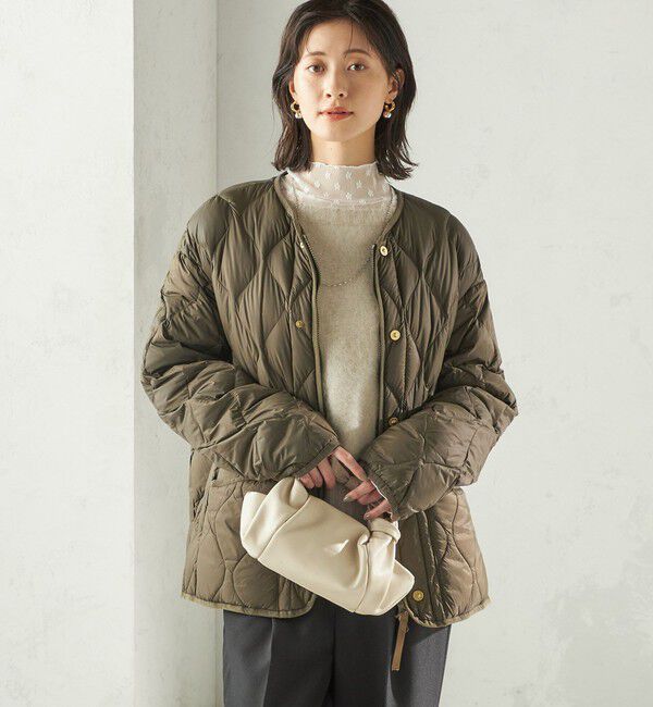 SHIPS for women「《一部追加予約》【SHIPS別注】TAION:〈手洗い可能〉リブ マルチ WAY ダウン ジャケット」|ダウン|