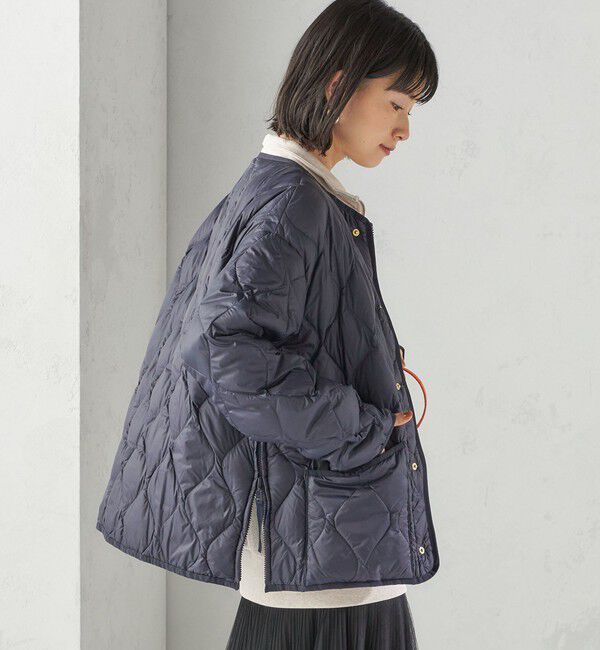 SHIPS for women「《一部追加予約》【SHIPS別注】TAION:〈手洗い可能〉リブ マルチ WAY ダウン ジャケット」|ダウン|