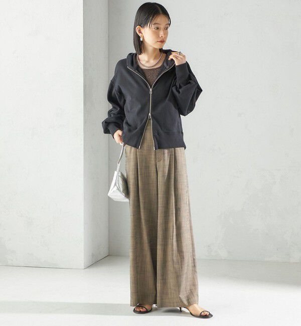 SHIPS for women「ミニ 裏毛 ジップ アップ フーディ」|パーカー|