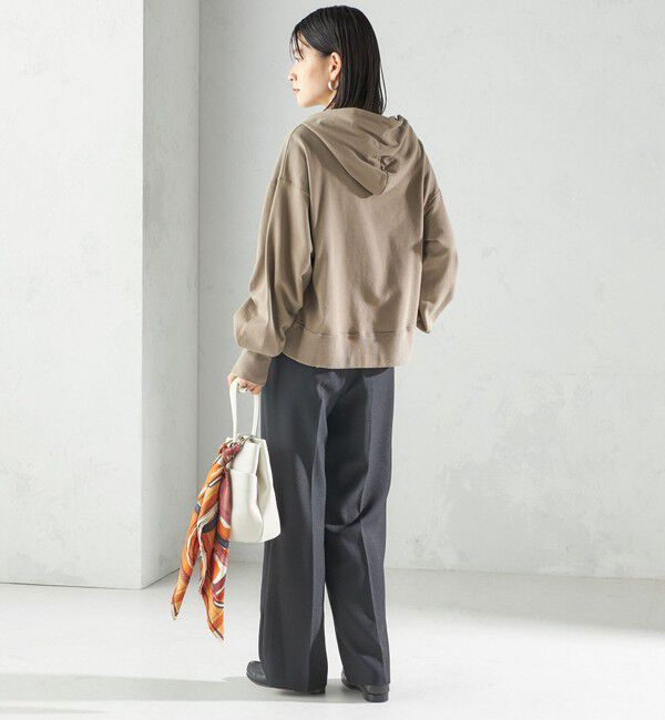 SHIPS for women「ミニ 裏毛 ジップ アップ フーディ」|パーカー|