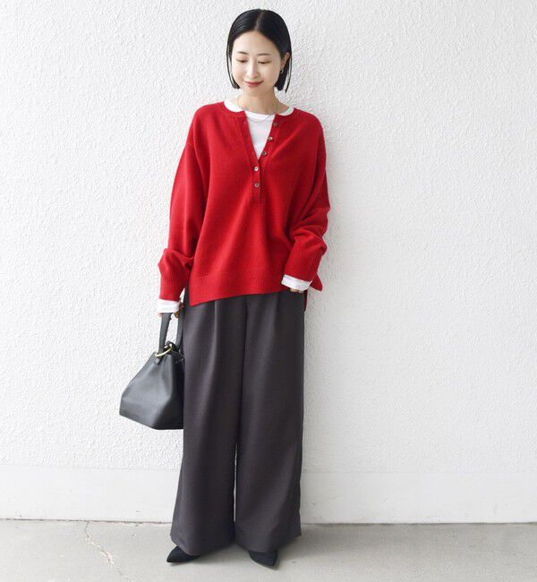 SHIPS for women「〈手洗い可能〉ウール カシミヤ 2WAY プルオーバー」|ニット・セーター|