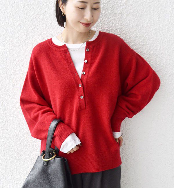 SHIPS for women「〈手洗い可能〉ウール カシミヤ 2WAY プルオーバー」|ニット・セーター|