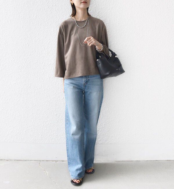 SHIPS for women「〈手洗い可能〉ポリエステル スエード ワイド スリーブ プルオーバー」|Tシャツ・カットソー|