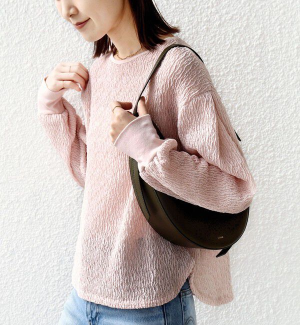 SHIPS for women「《予約》〈手洗い可能〉ランダム ブルーゼ 袖 タック プルオーバー」|Tシャツ・カットソー|