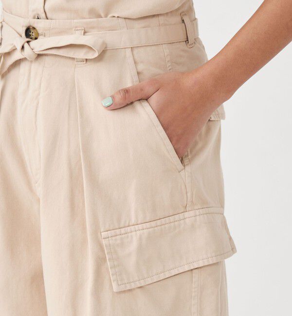 MACPHEE「ソフトコットンサテン タックハーフパンツ」|その他|