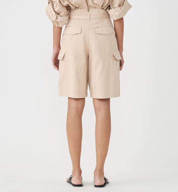 MACPHEE「ソフトコットンサテン タックハーフパンツ」|その他|