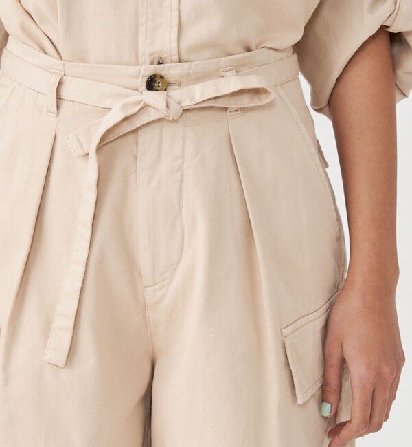MACPHEE「ソフトコットンサテン タックハーフパンツ」|その他|