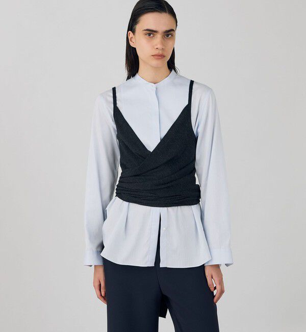 DES PRES「ウーステッドウール ラップビスチェ」|ニット・セーター|