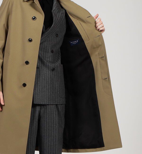 TOMORROWLAND MENS「ウールコットンギャバジン バルマカーンコート TRENCH」|ステンカラーコート|