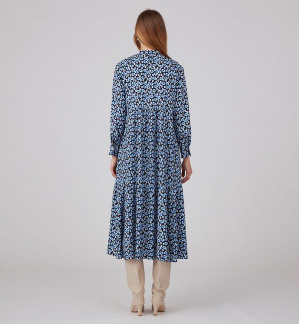 Ballsey「ブルリーフラワープリント クルーネックワンピース」|ワンピース|
