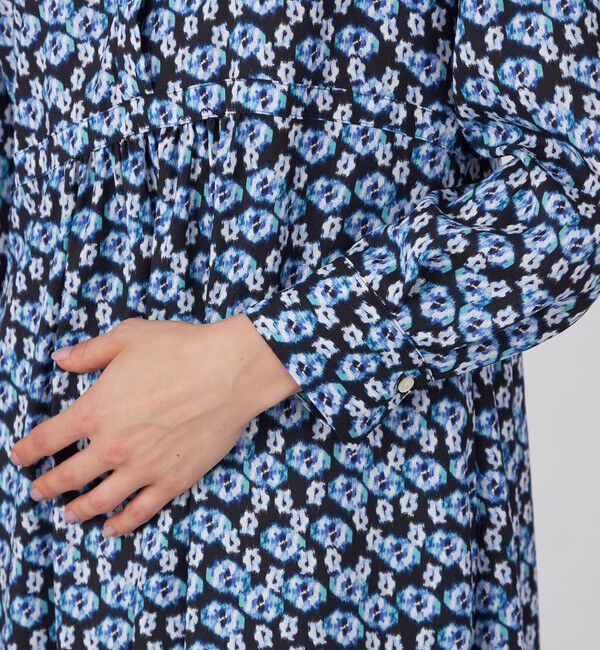 Ballsey「ブルリーフラワープリント クルーネックワンピース」|ワンピース|