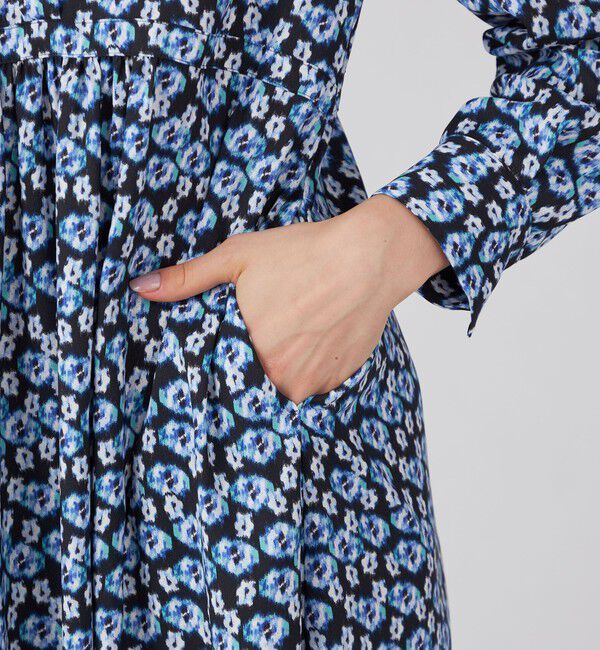 Ballsey「ブルリーフラワープリント クルーネックワンピース」|ワンピース|