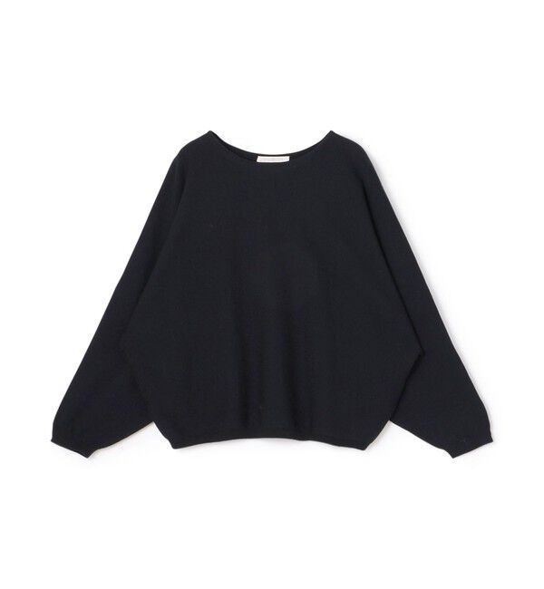 GALERIE VIE「ストレッチコットン ドルマンスリーブオーバー」|ニット・セーター|69 ネイビー