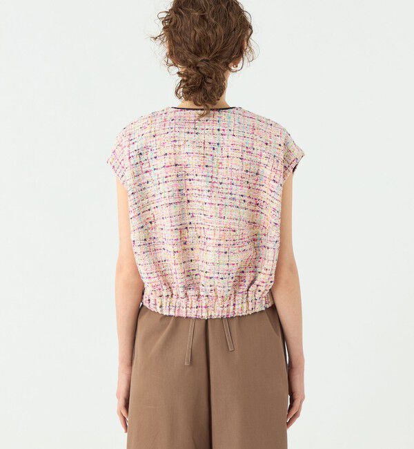 TOMORROWLAND collection「コロレファンシーツイード ジップアップジレ」|ベスト・ジレ|