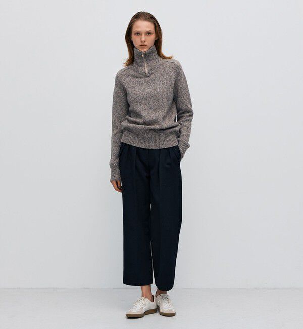 BACCA「コットンウールトリコチン ベルテッドテーパードパンツ」|その他|