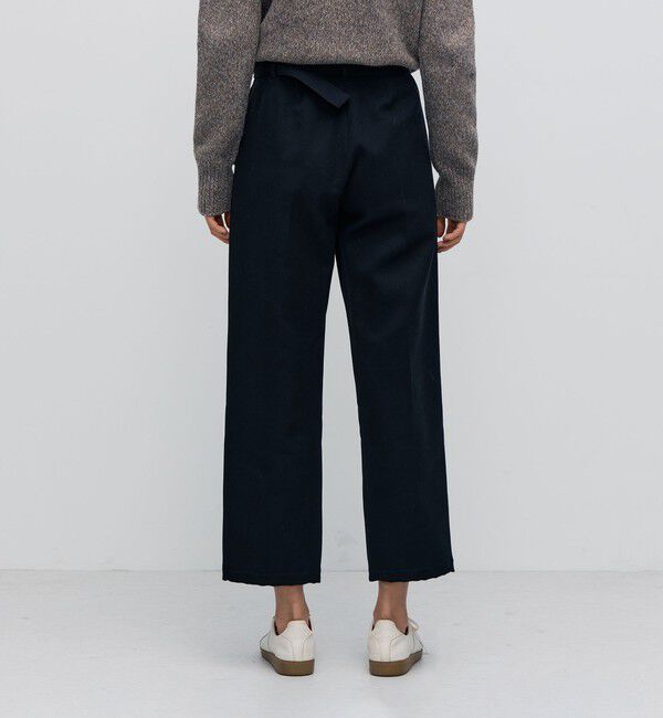 BACCA「コットンウールトリコチン ベルテッドテーパードパンツ」|その他|