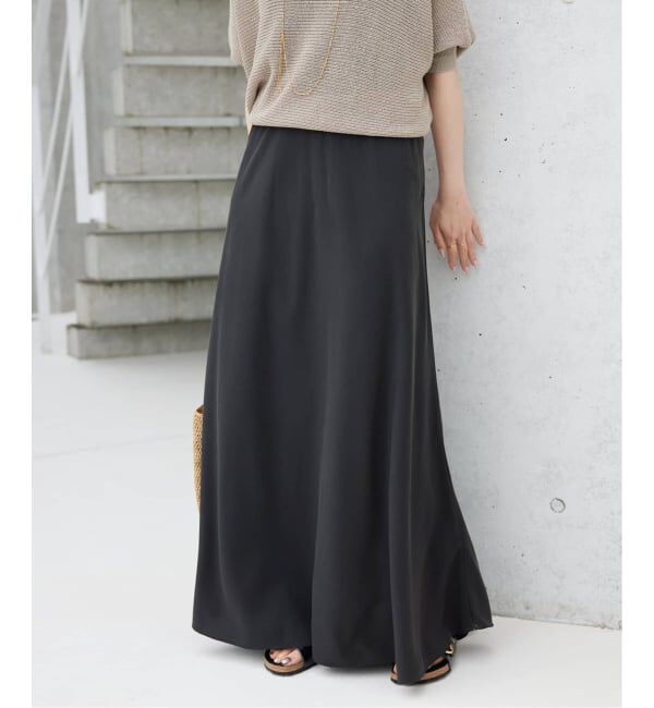 SLOBE IENA「《3サイズ展開/追加3》フィブリルマーメイドフレアスカート」|スカート|