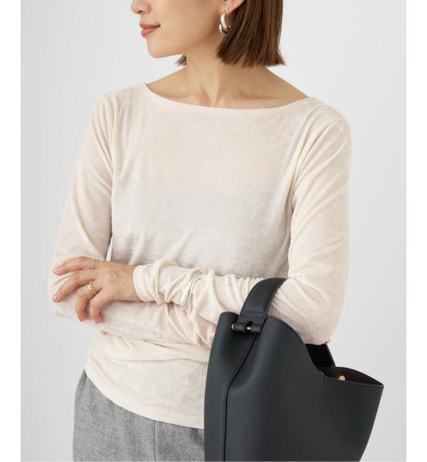 IENA「クラッシュベロアプルオーバー」|Tシャツ・カットソー|