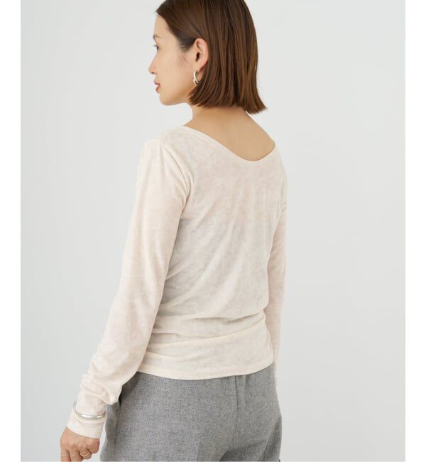 IENA「クラッシュベロアプルオーバー」|Tシャツ・カットソー|