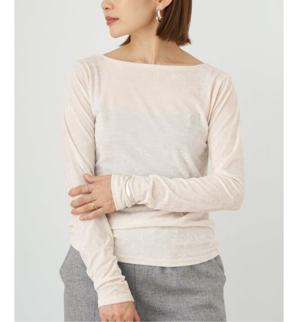 IENA「クラッシュベロアプルオーバー」|Tシャツ・カットソー|