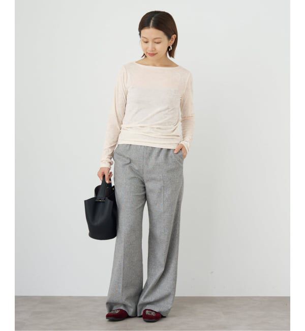 IENA「クラッシュベロアプルオーバー」|Tシャツ・カットソー|