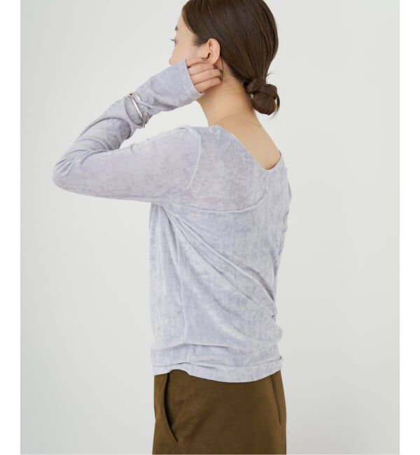 IENA「クラッシュベロアプルオーバー」|Tシャツ・カットソー|