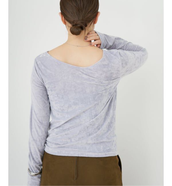 IENA「クラッシュベロアプルオーバー」|Tシャツ・カットソー|